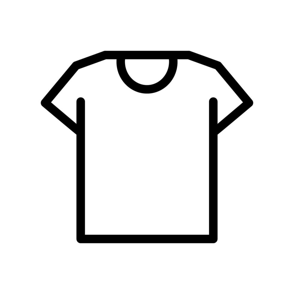 runden Hals T-Shirt Symbol. vektor