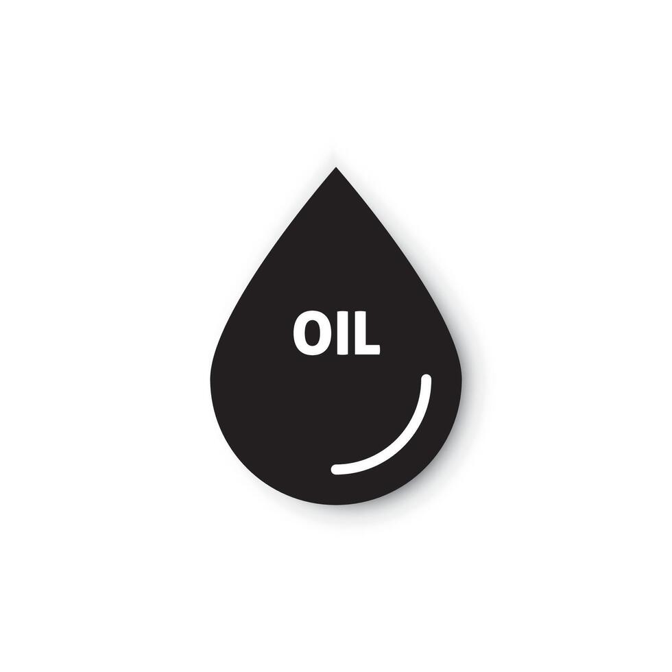Öl oder Benzin tropfen. Tröpfchen eben Symbol zum Apps und Websites vektor