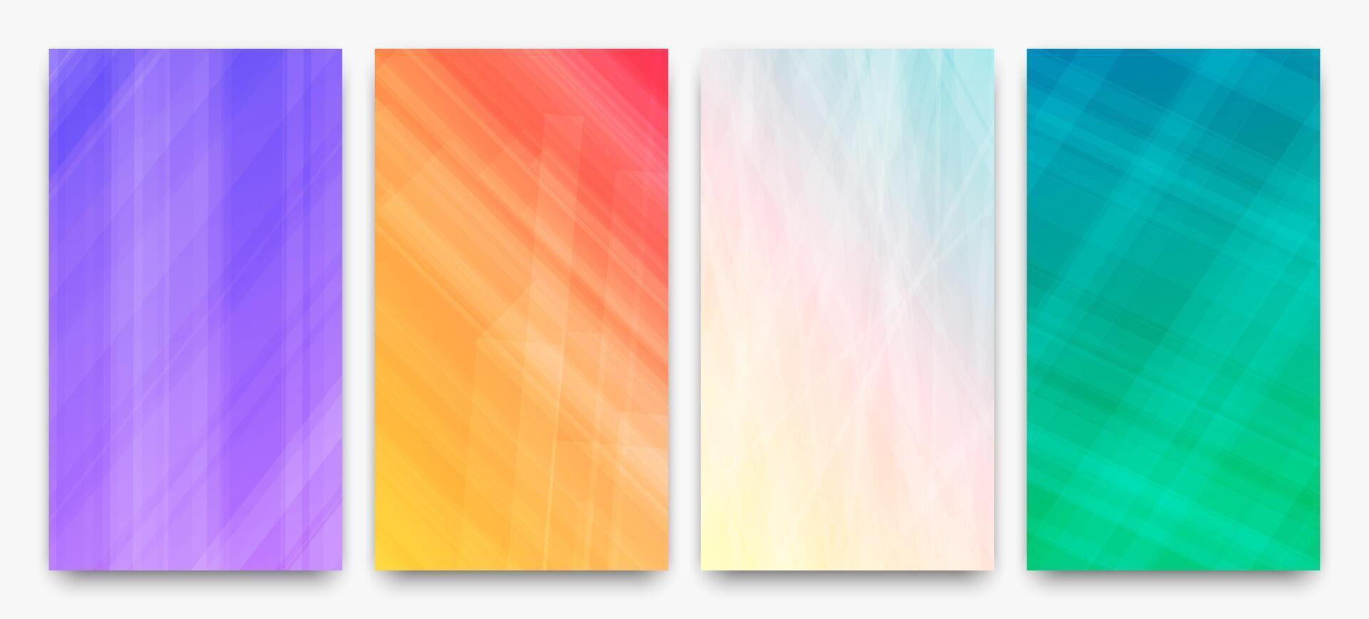 modern bunt Gradient Hintergrund mit Linien vektor