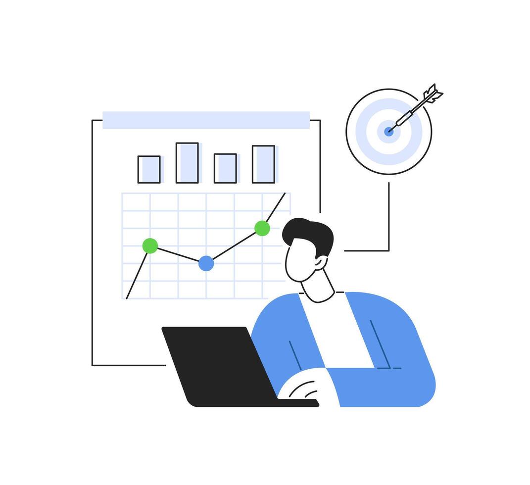 ekonomiska, människor analyserar finansiell grafer, senast stock marknadsföra Nyheter och Övrig data. stock handel begrepp vektor