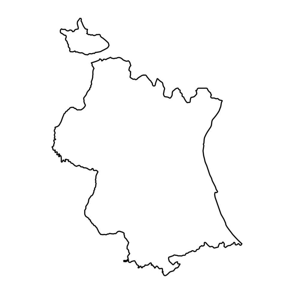 Karte von das Provinz von Valencia, administrative Aufteilung von Spanien. Illustration. vektor