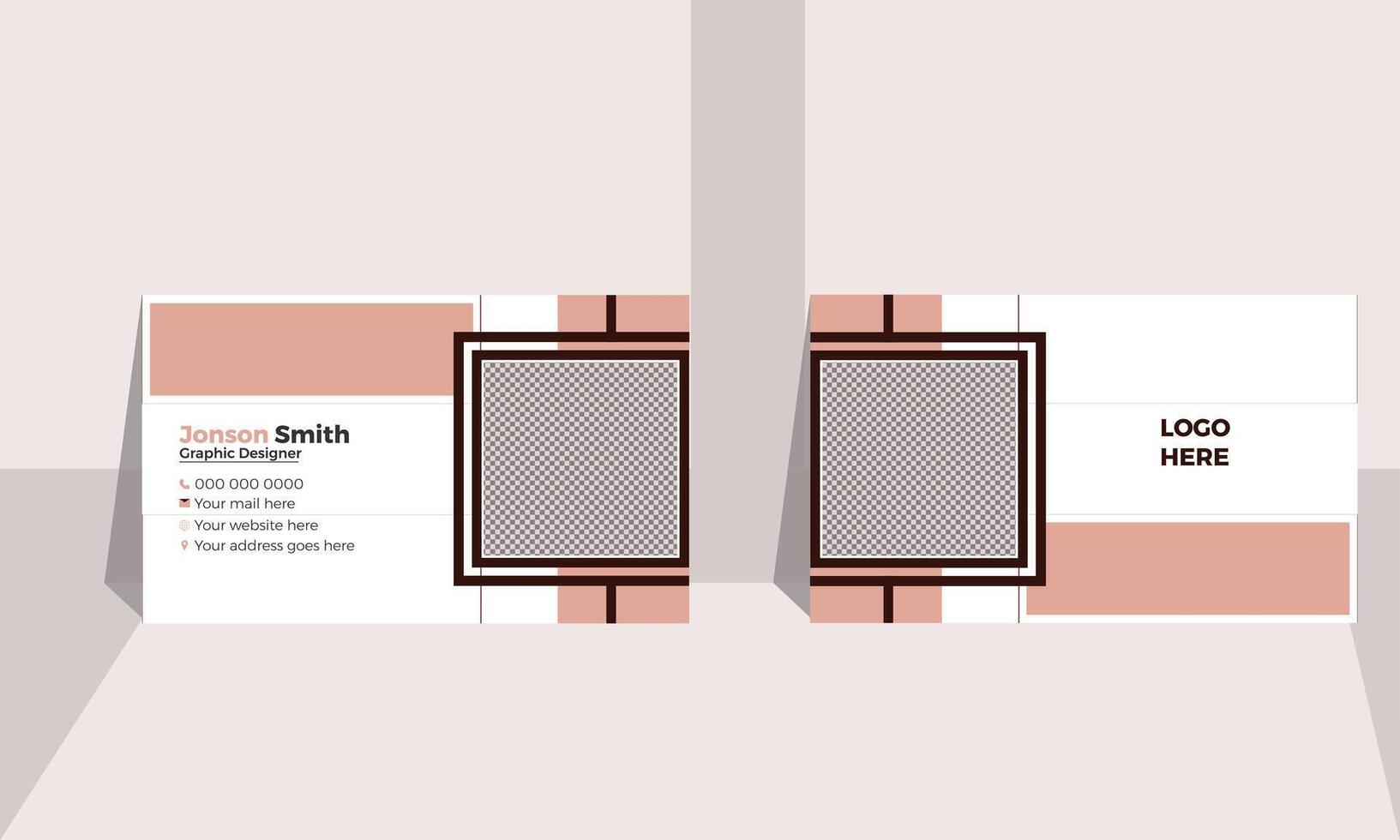 korporativ und modern Geschäft Karte Design vektor