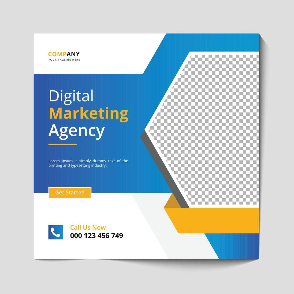 Marketing Agentur Sozial Medien Post, Digital Marketing Netz Banner, korporativ Platz Flyer Vorlage Banner vektor