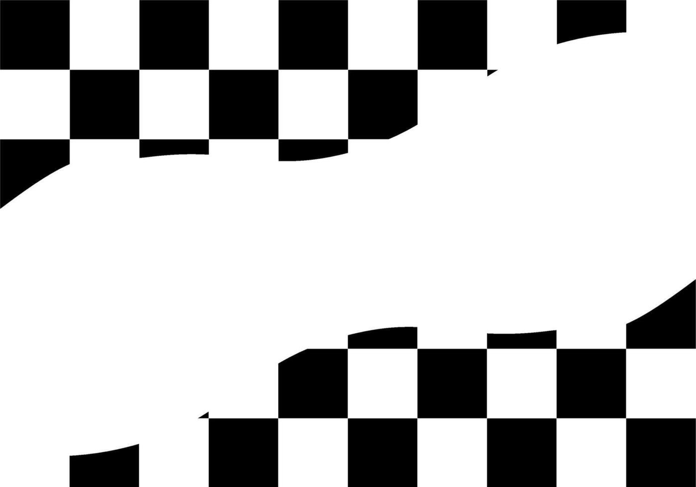 schwarz und Weiß kariert Design mit zentral Kopieren Raum vektor