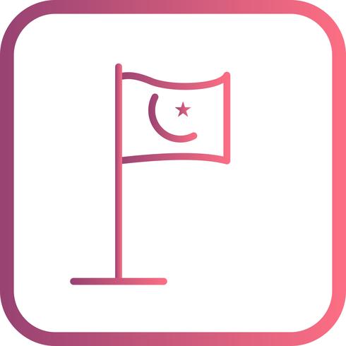 Vektor Islamic Flag Icon