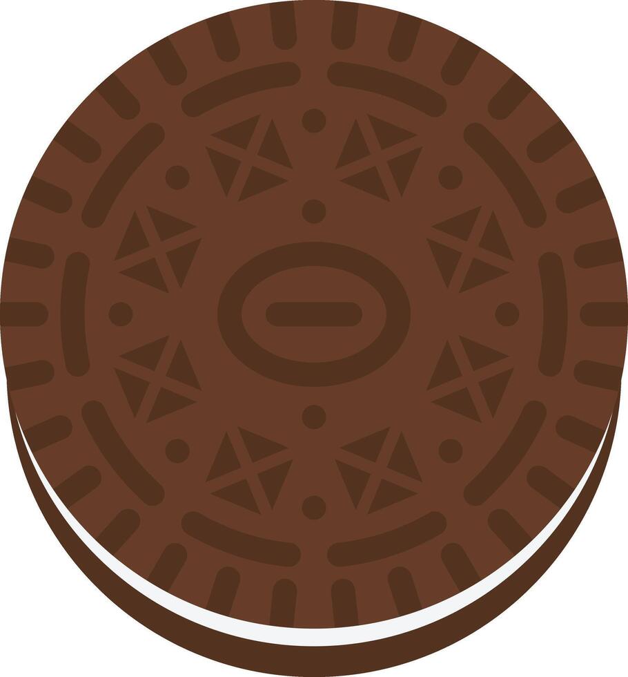 Oreo Illustration Design, Kunst und Kreativität vektor