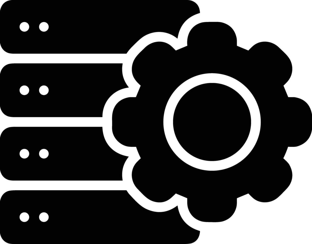 lagring data ikon symbol bild för databas illustration vektor