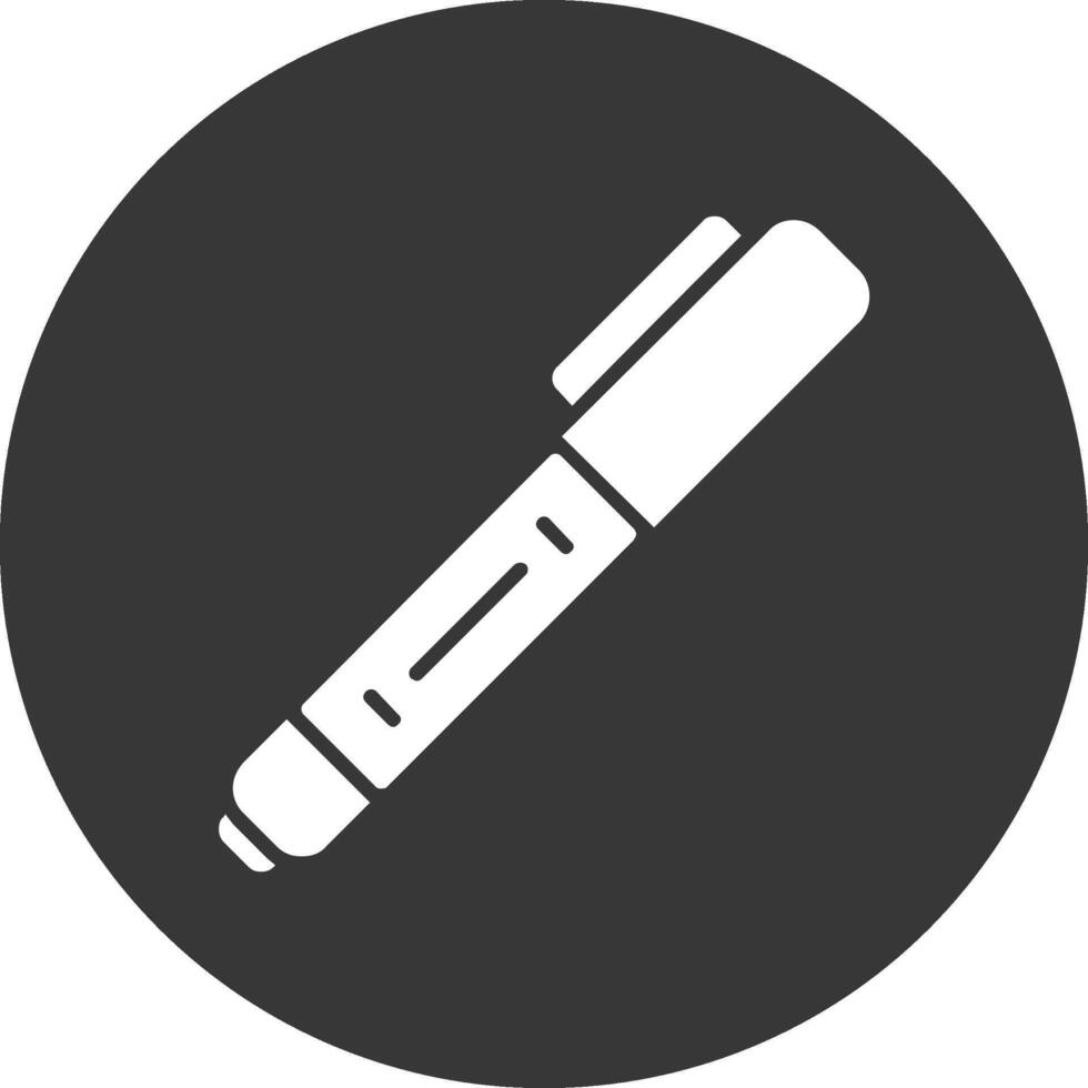 Stift Glyphe umgekehrtes Symbol vektor