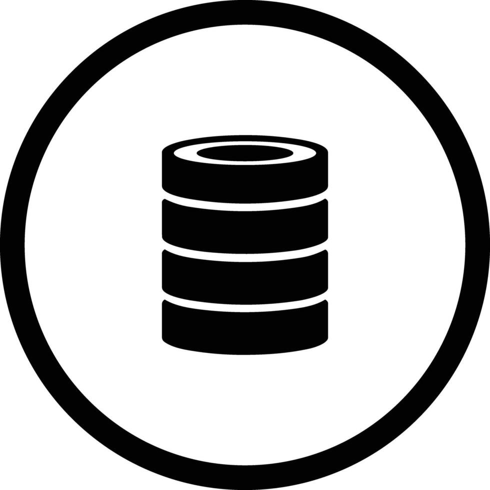 lagring data ikon symbol bild för databas illustration vektor