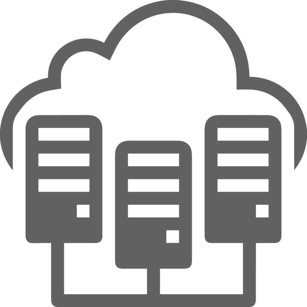 lagring data ikon symbol bild för databas illustration vektor