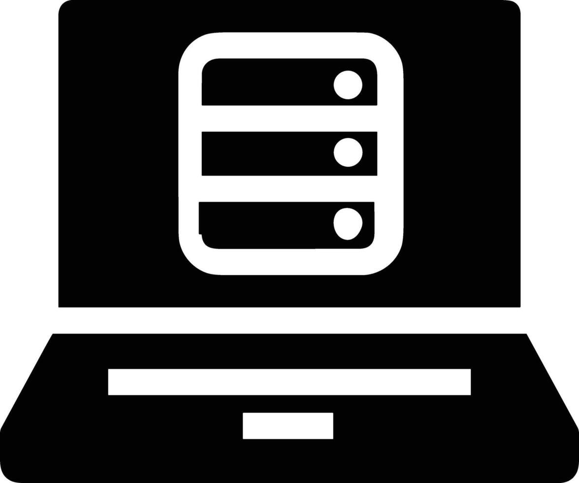 lagring data ikon symbol bild för databas illustration vektor