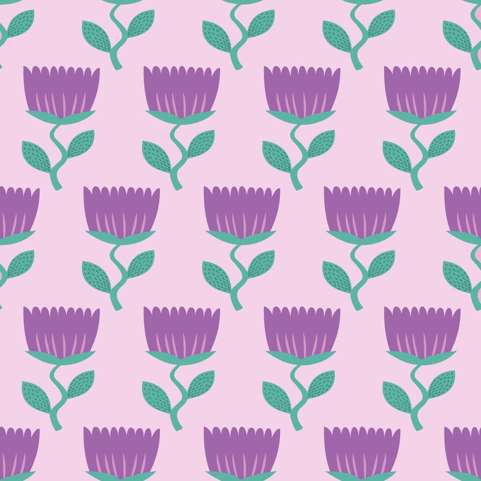 Jahrgang nahtlos Blumen- Muster. ein Hintergrund von hell Farben auf ein Rosa Hintergrund. Grafik zum Drucken auf Oberflächen und Netz Design. vektor