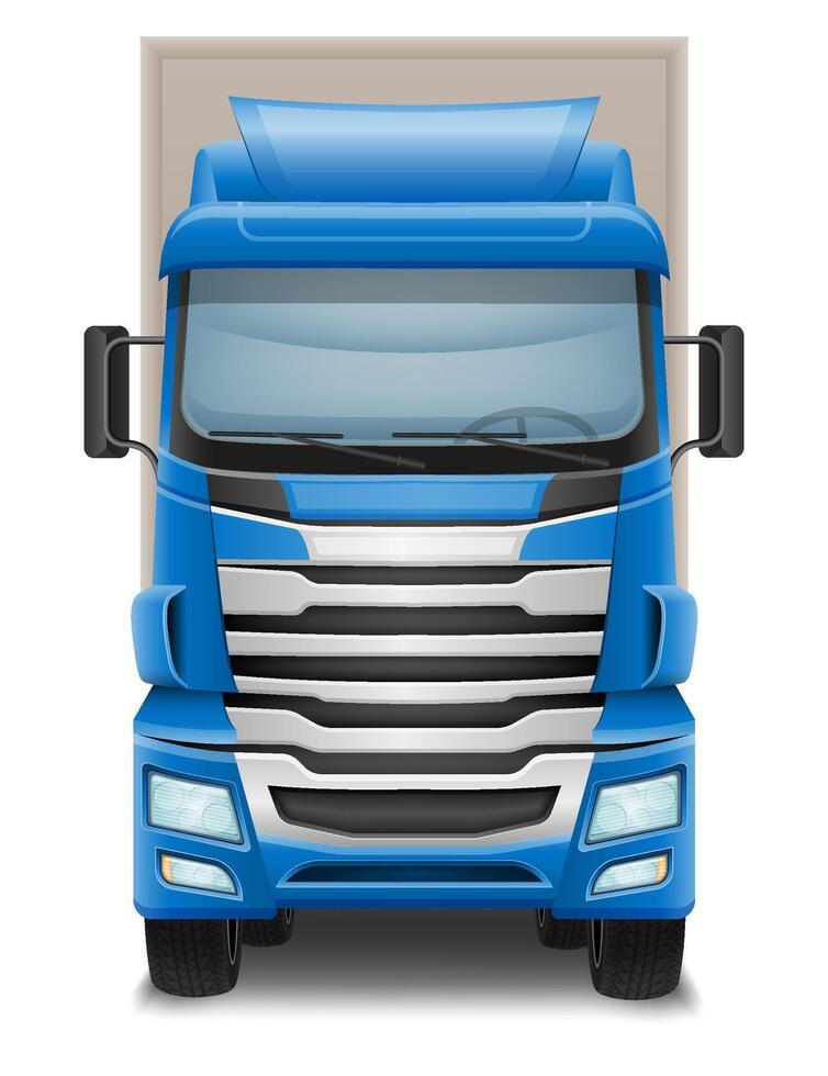 frakt lastbil bil leverans frakt illustration isolerat på vit bakgrund vektor