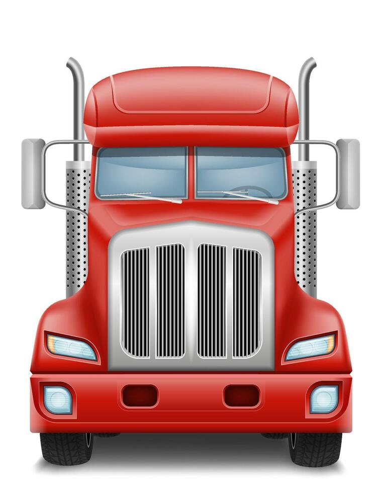 frakt lastbil bil leverans frakt illustration isolerat på vit bakgrund vektor
