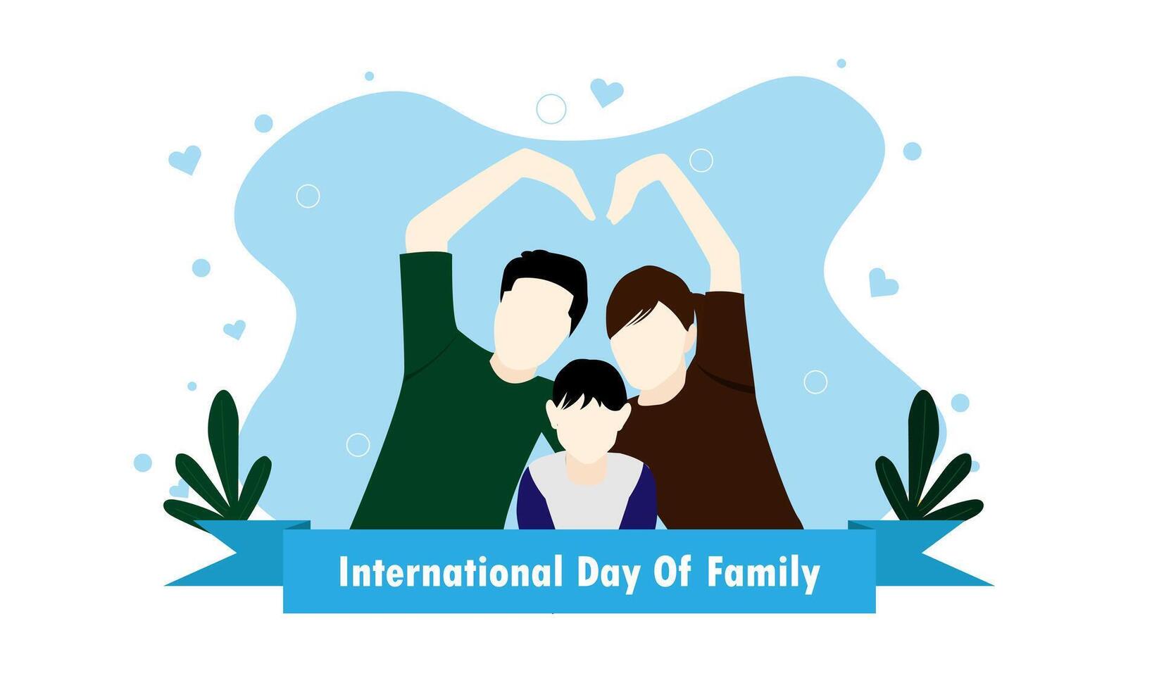 Illustration von International Tag von Familien vektor