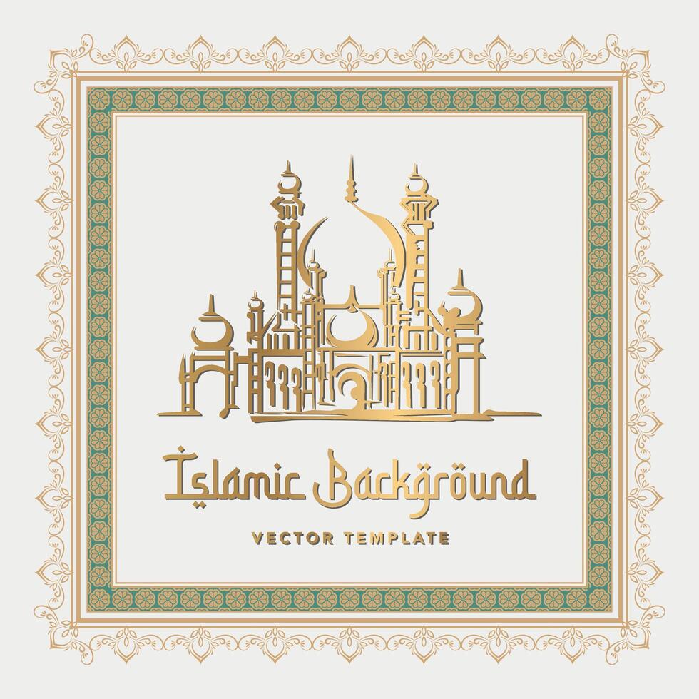 moské islamic bakgrund vektor