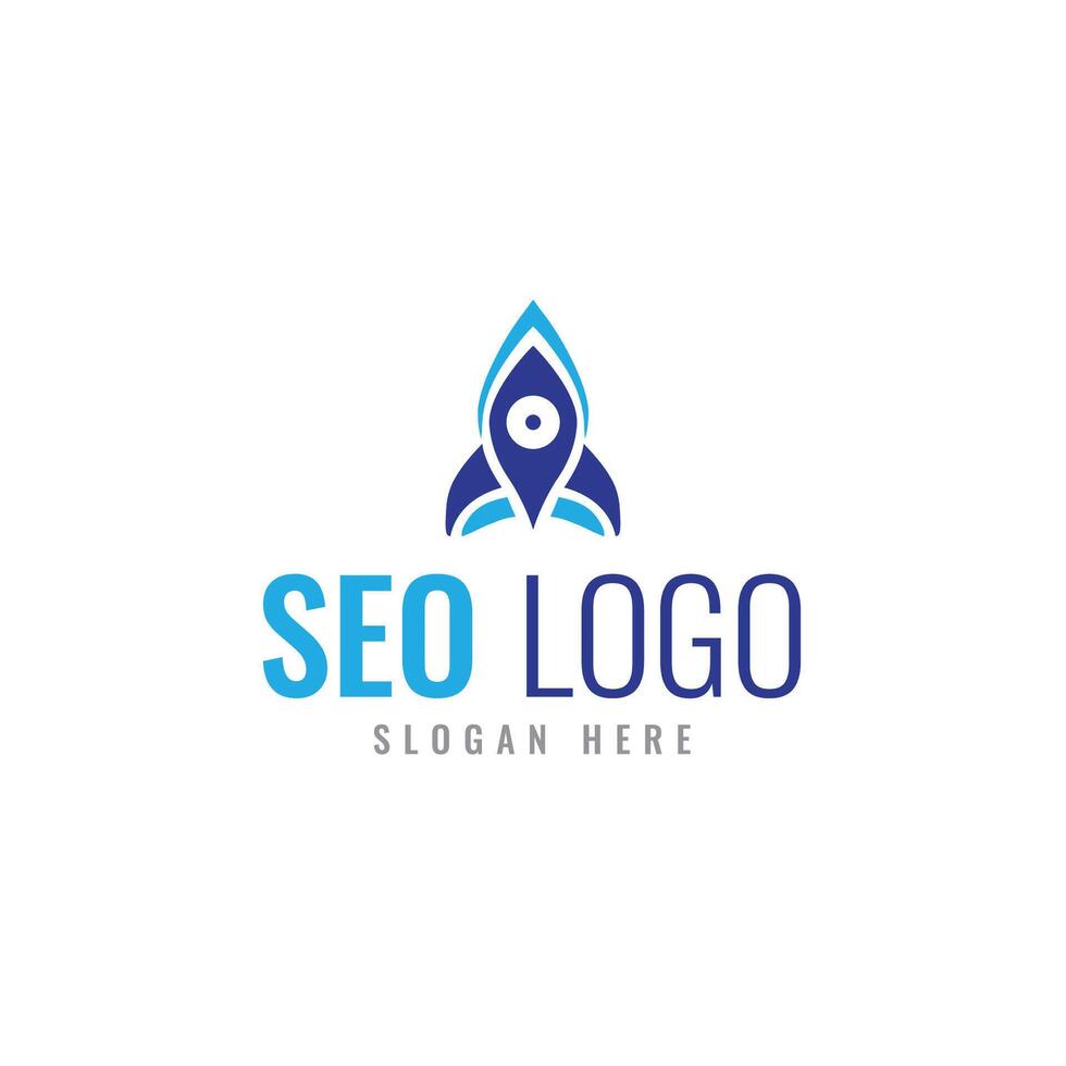 seo byrå logotyp design mall vektor