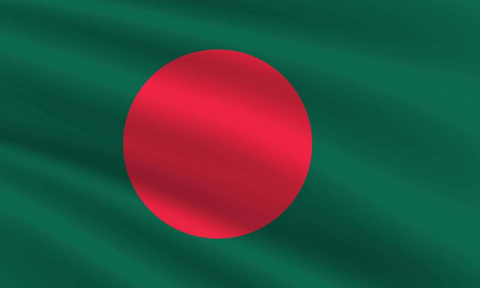 National Flagge von Bangladesch. Bangladesch Flagge. winken Bangladesch Flagge. vektor