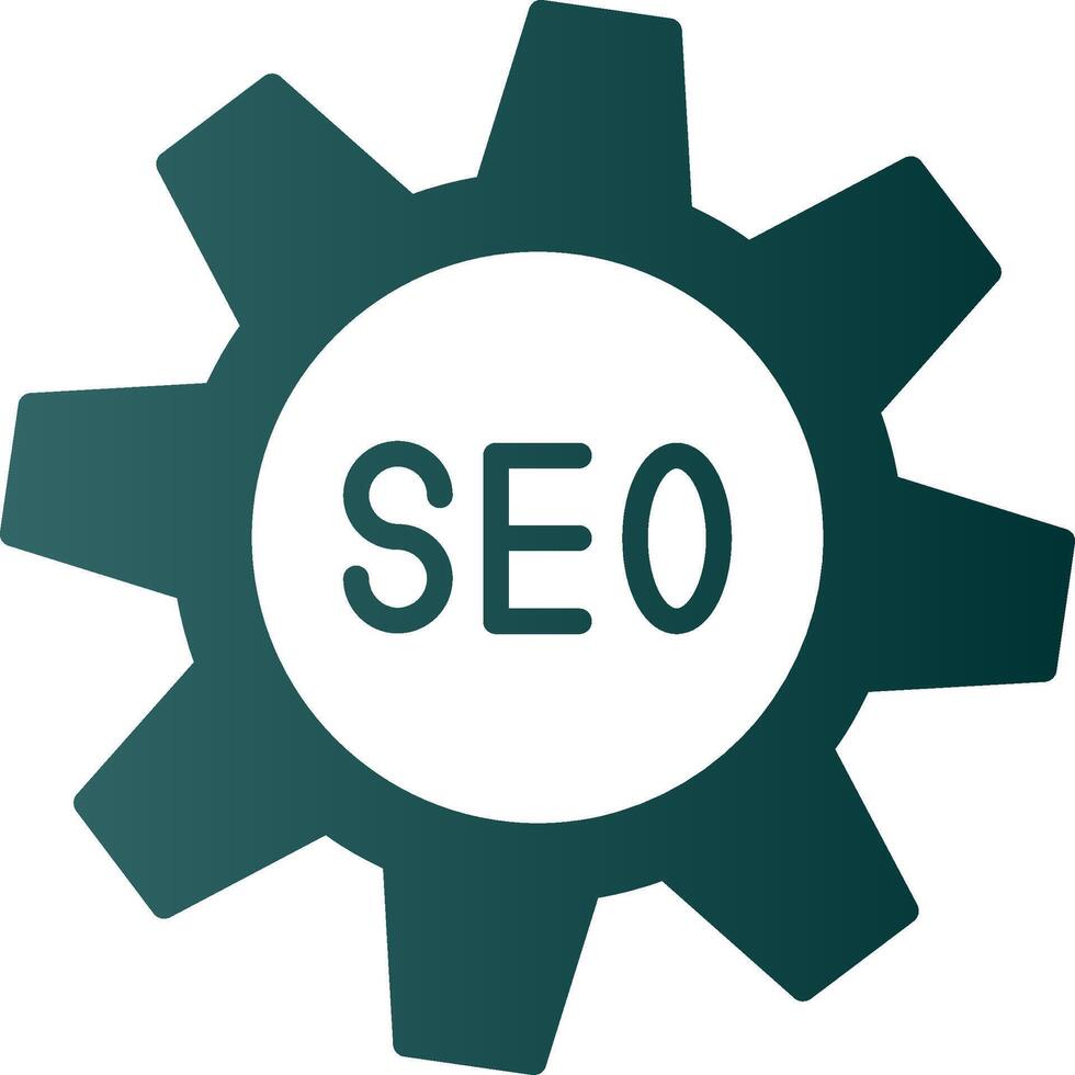 SEO Glyphe Gradient Symbol vektor