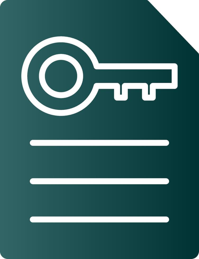 Stichwort Generator Glyphe Gradient Symbol vektor