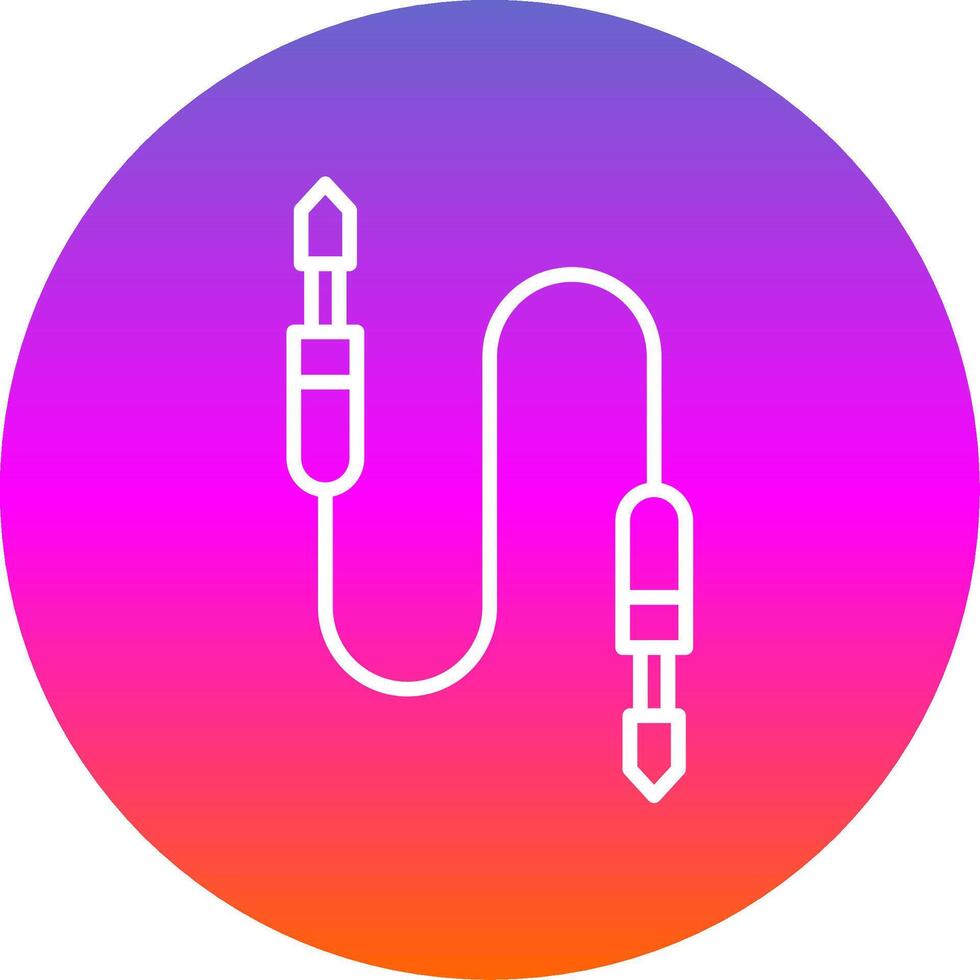 Hilfs- Kabel Linie Gradient Kreis Symbol vektor