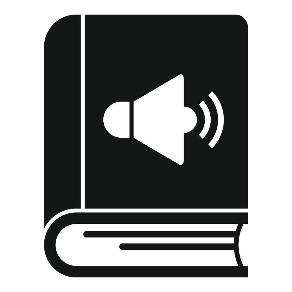 uppkopplad ljudbok Lagra ikon enkel . media litteratur vektor