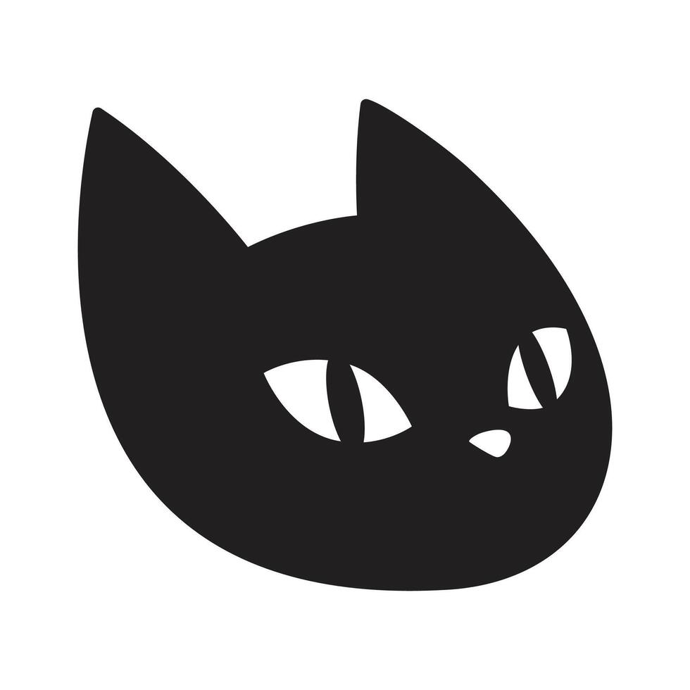 katt kattunge ikon logotyp huvud ansikte sällskapsdjur kalikå ras tecknad serie karaktär klotter symbol illustration design vektor