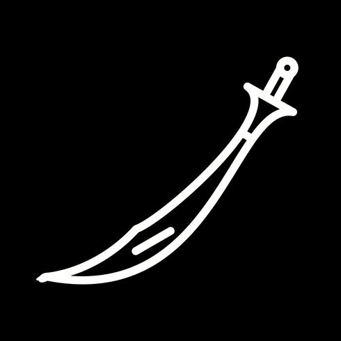 Vektor svärd ikon