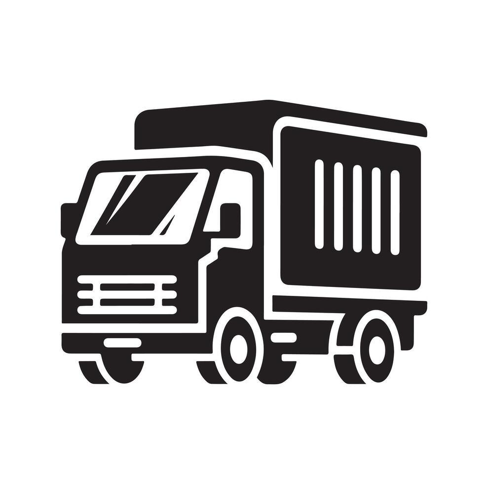 LKW Symbol Illustration Silhouette vektor