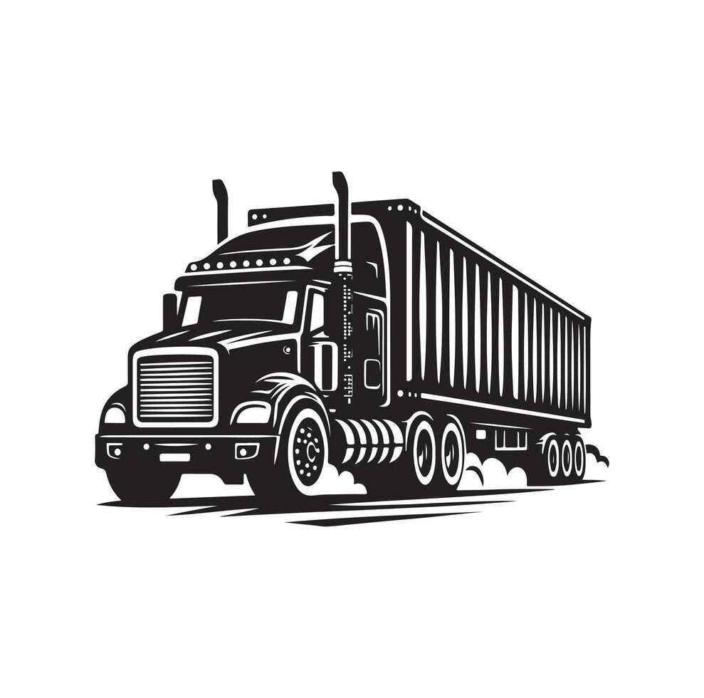 LKW Symbol Illustration Silhouette vektor