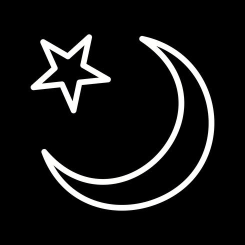 Vektor Crescent Moon-Symbol