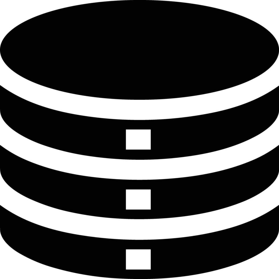 lagring data ikon symbol bild för databas illustration vektor