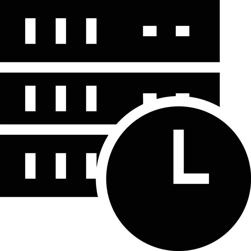 lagring data ikon symbol bild för databas illustration vektor