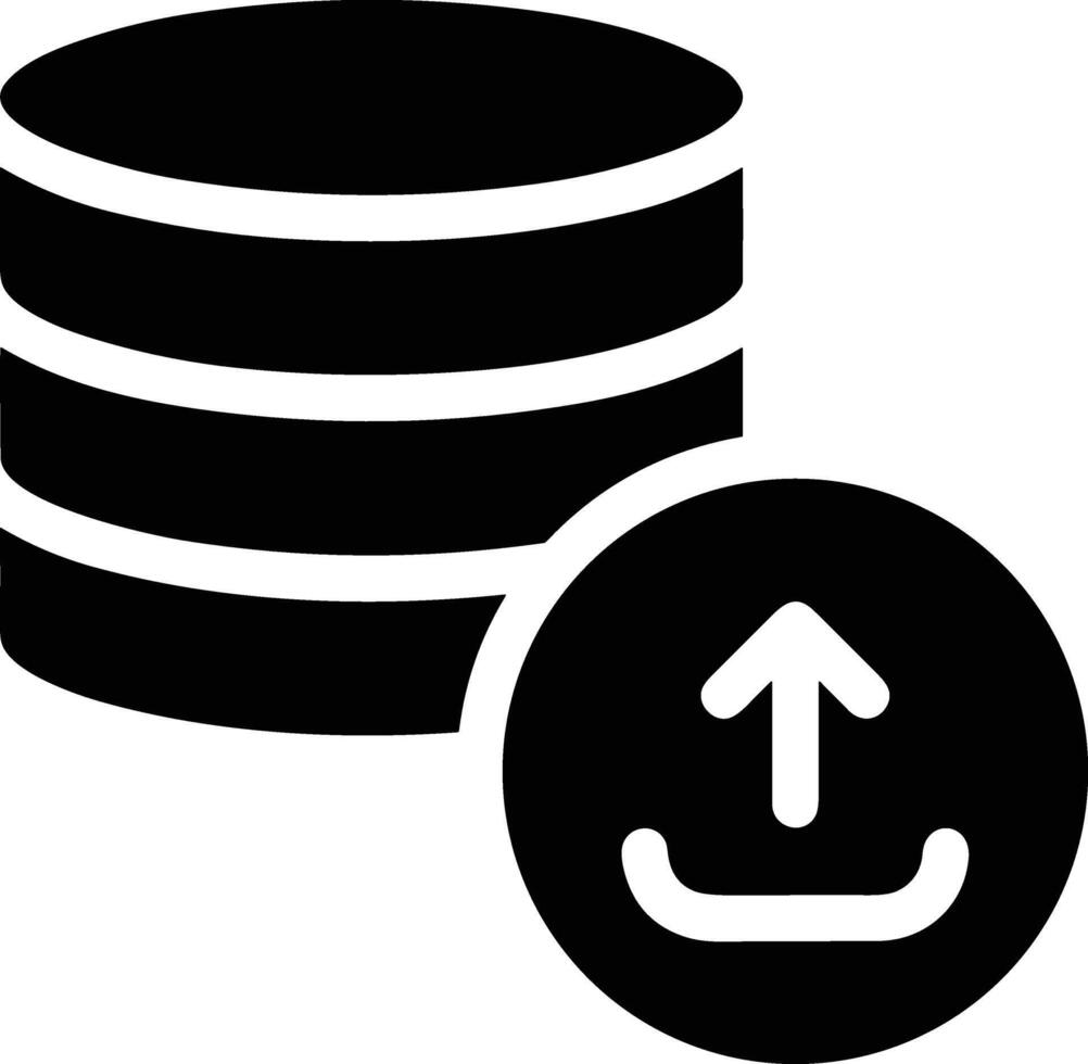 lagring data ikon symbol bild för databas illustration vektor