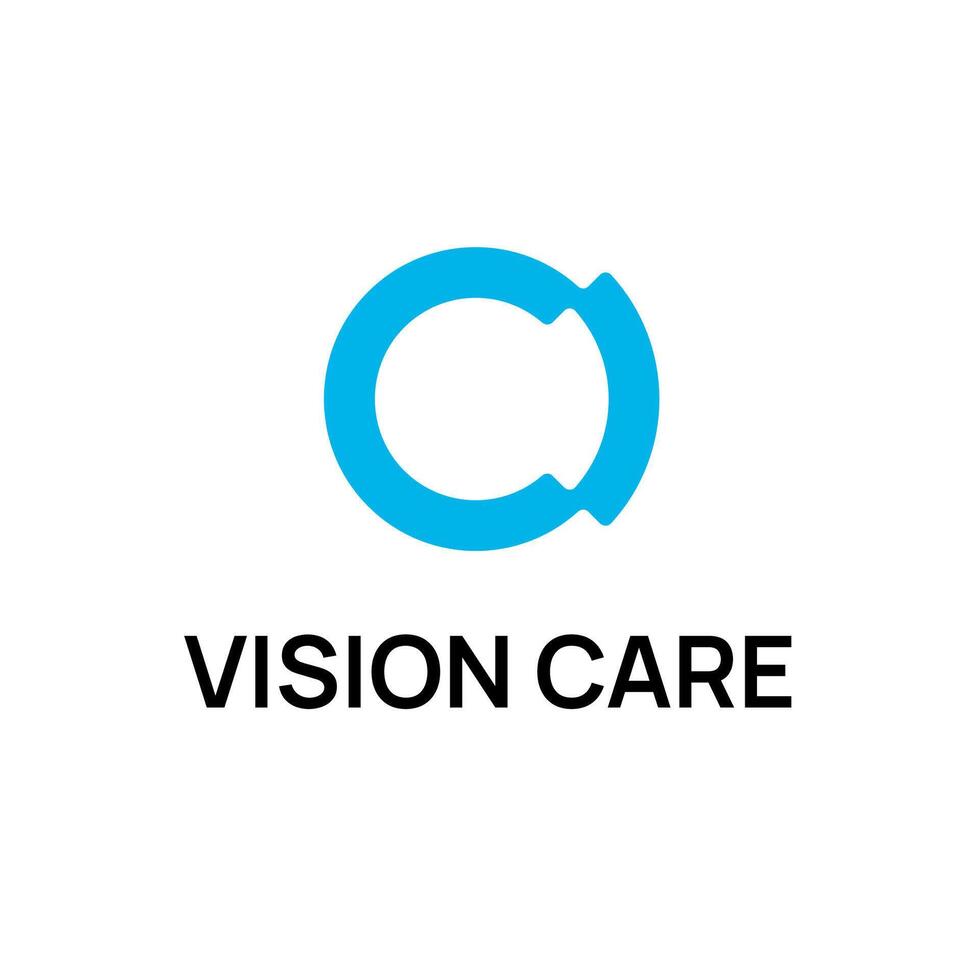 öga optisk vård klinik logotyp vektor