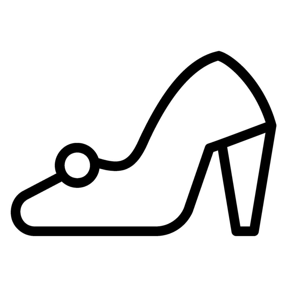 High Heels Liniensymbol vektor