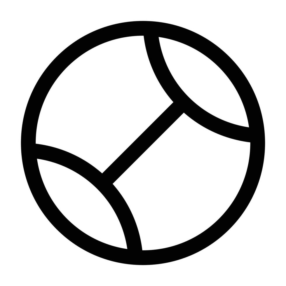 einfach Ball Symbol. das Symbol können Sein benutzt zum Webseiten, drucken Vorlagen, Präsentation Vorlagen, Illustrationen, usw vektor