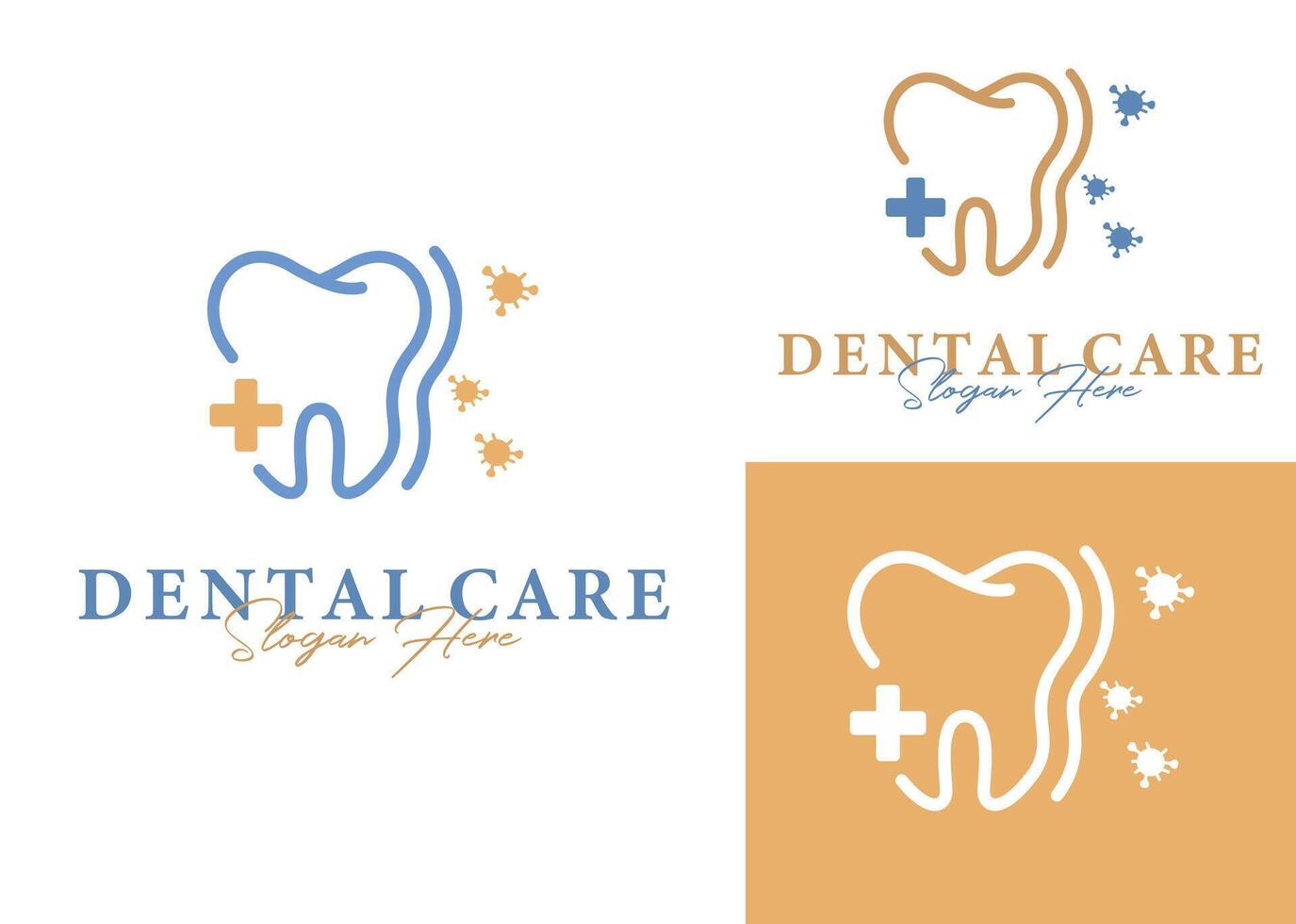 dental vård skydd skydda ikon logotyp illustration design vektor