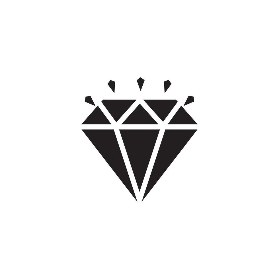 diamant logotyp mall ikon illustration design vektor