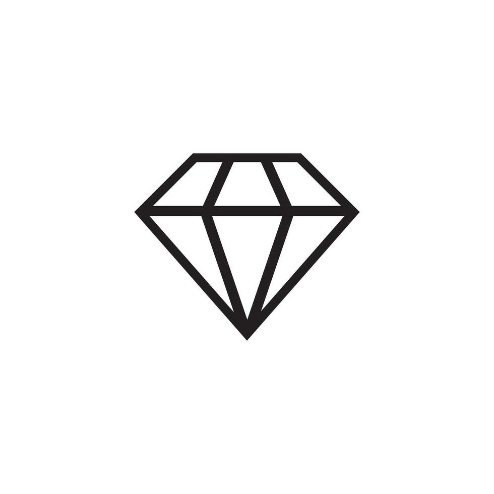 diamant logotyp mall ikon illustration design vektor