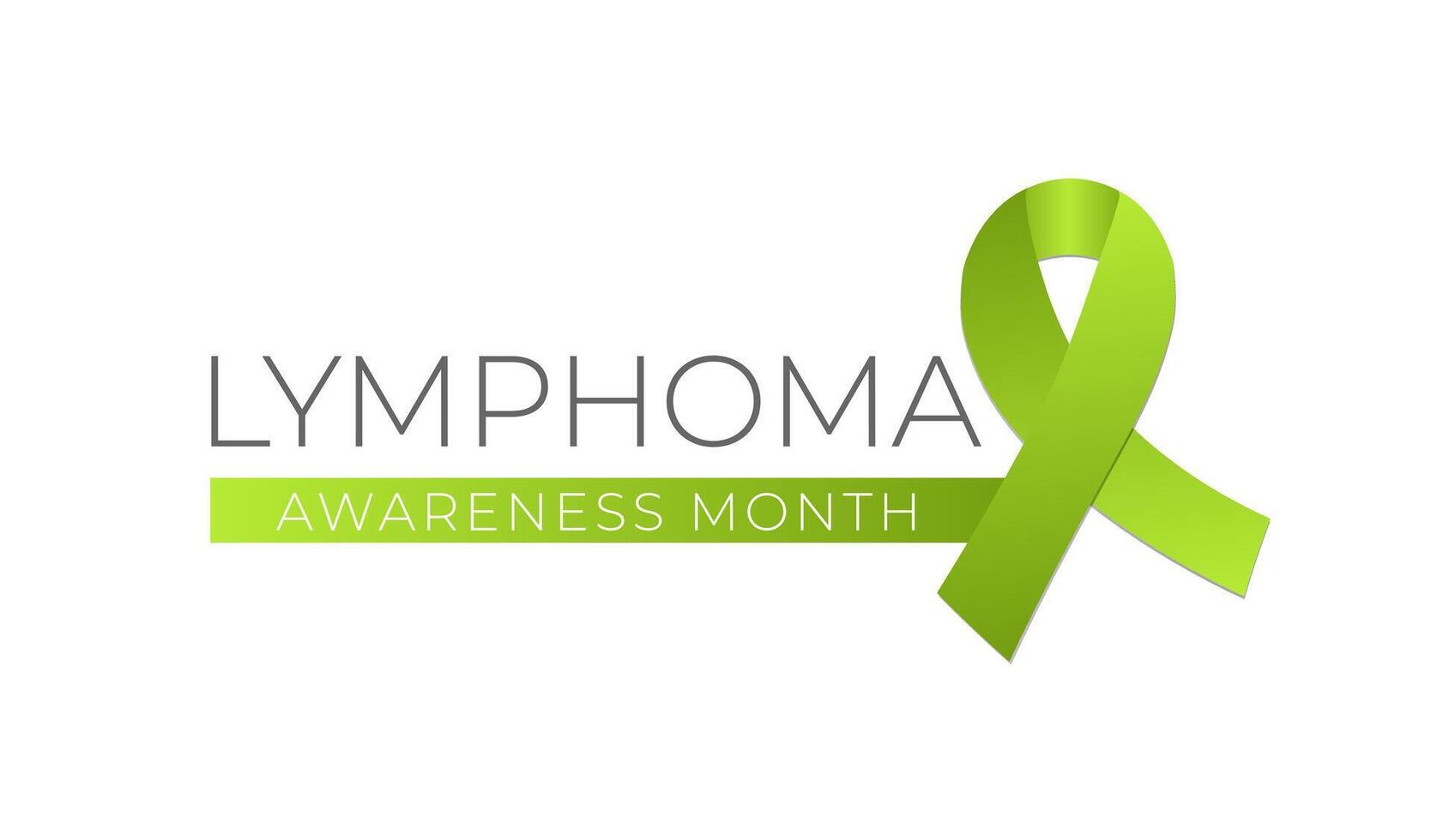 lymfom cancer medvetenhet månad isolerat logotyp ikon tecken vektor