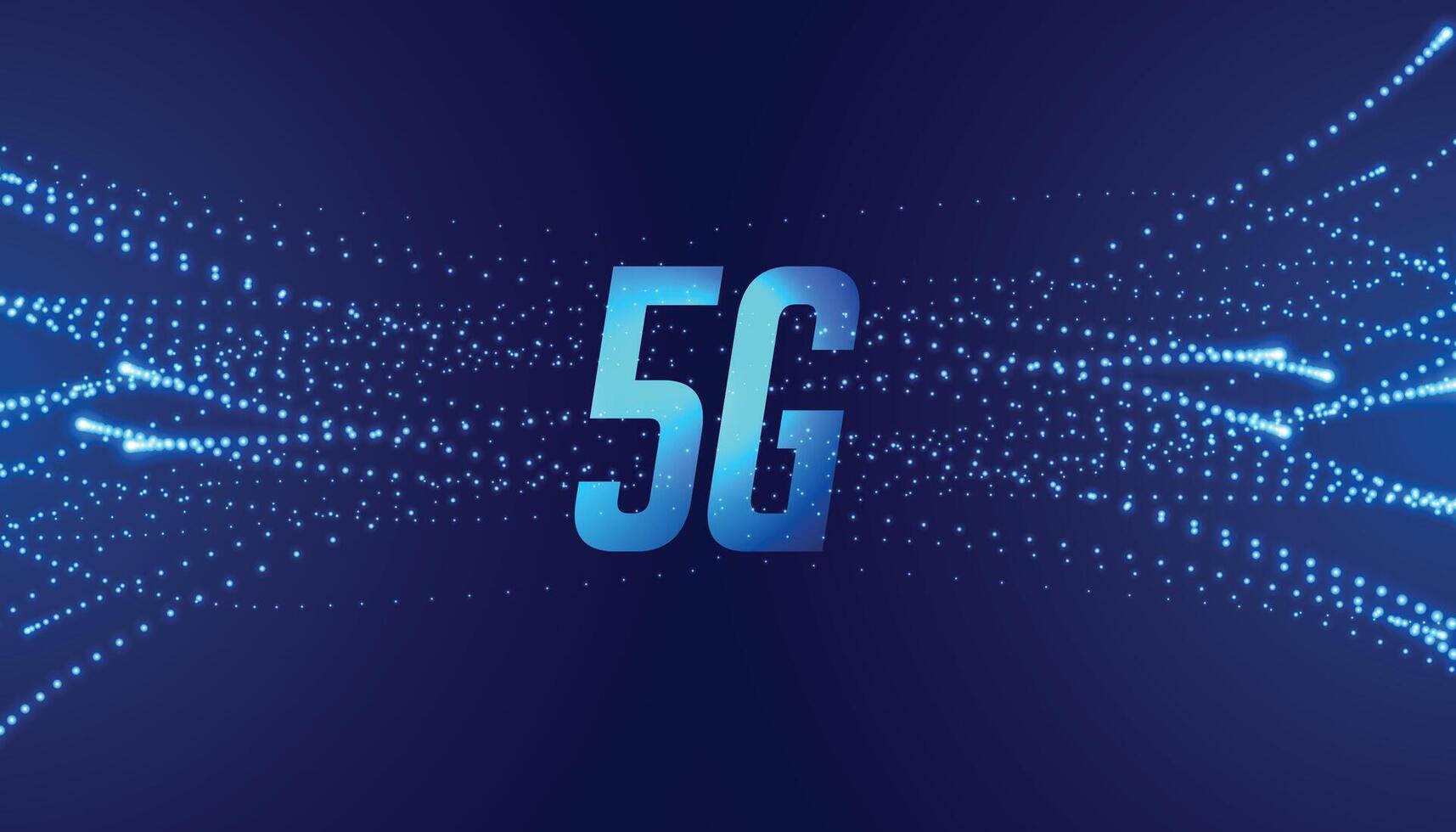 5g fünfte Generation schnell Geschwindigkeit Telekommunikation Technologie Hintergrund vektor