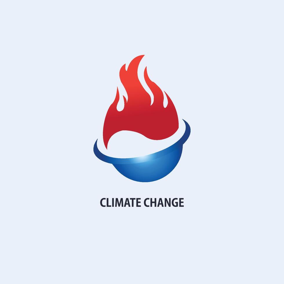 klimat förändra logotyp vektor