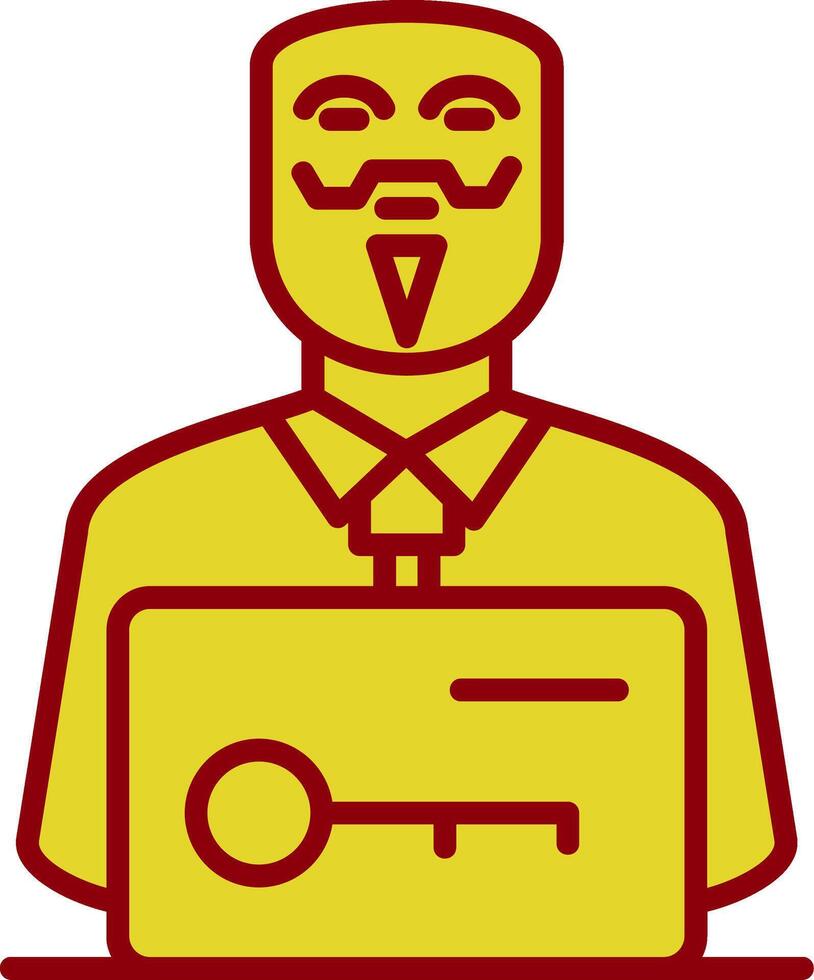 anonym Jahrgang Symbol Design vektor