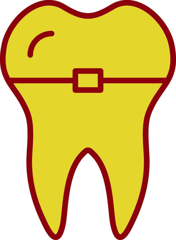tandställning årgång ikon design vektor