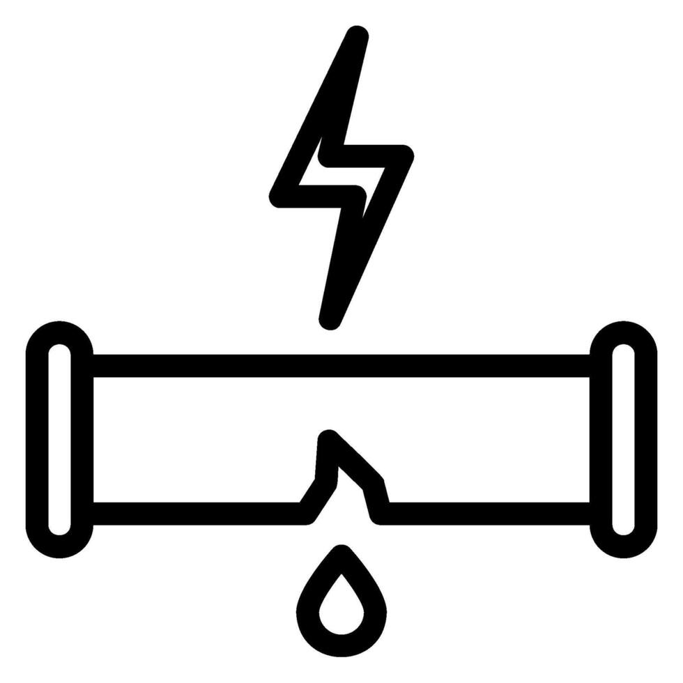 Flut Sensor Linie Symbol vektor