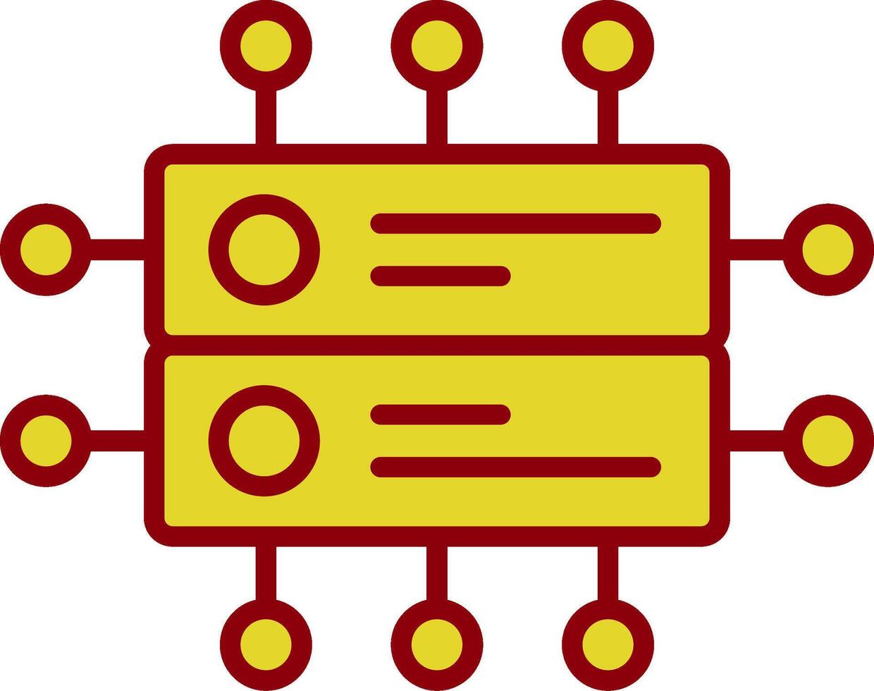 Daten Netzwerk Jahrgang Symbol Design vektor