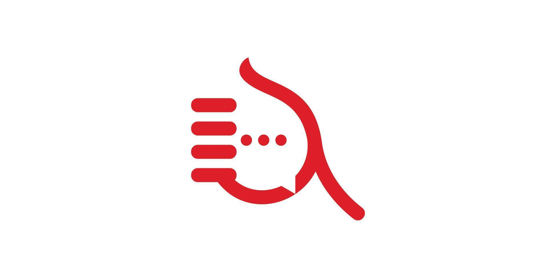 Logo Design kreativ Hand und Plaudern, Gut, Anerkennung, Logo Design Vorlage, Symbol, , Symbol, kreativ Idee. vektor