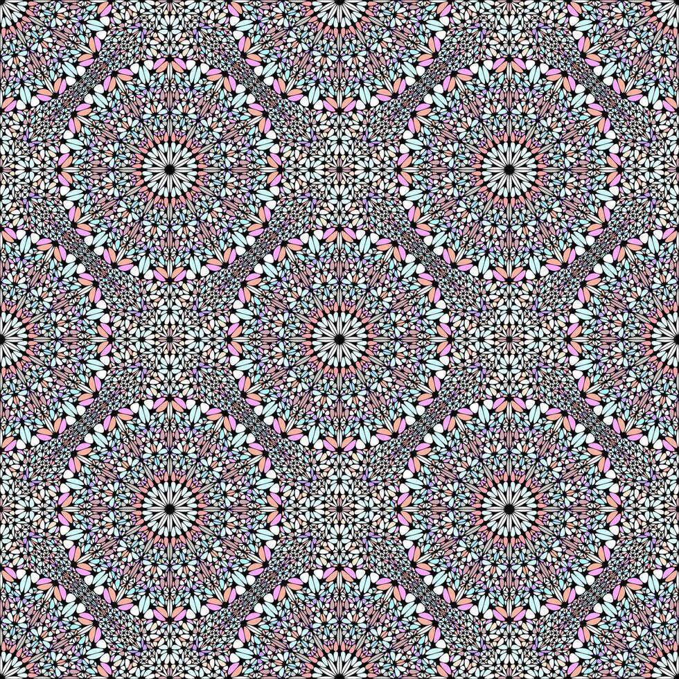 abstrakt bohemisk ädelsten mandala mönster design bakgrund vektor