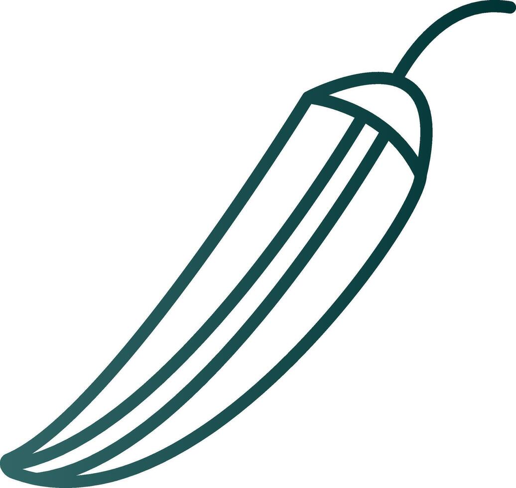 Okra Linie Gradient Symbol vektor